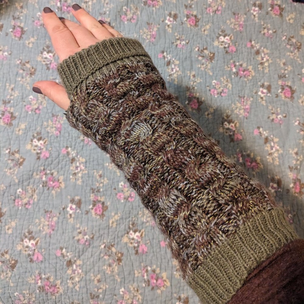 Muk Luks Knit Fingerless Gloves | One Size